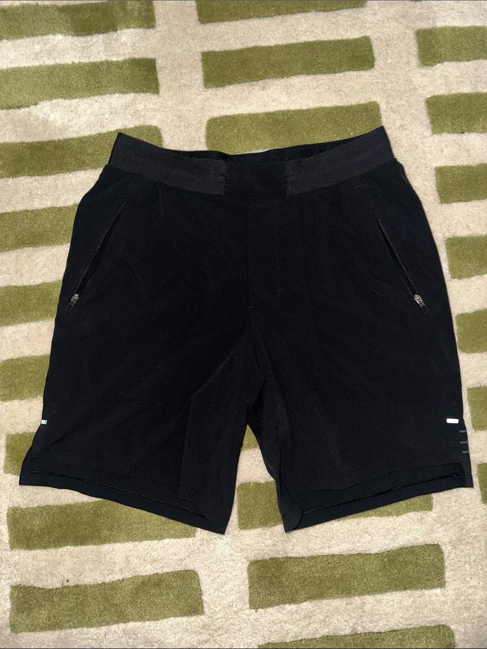 lululemon athletica Black Men's Athletic Zip-Shorts